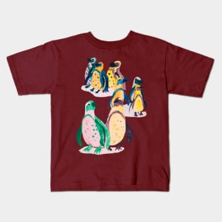 Pretentious Party Penguins Kids T-Shirt